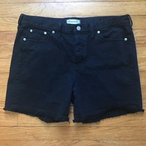 MADEWELL high rise denim cut off jeans - Picture 1 of 6